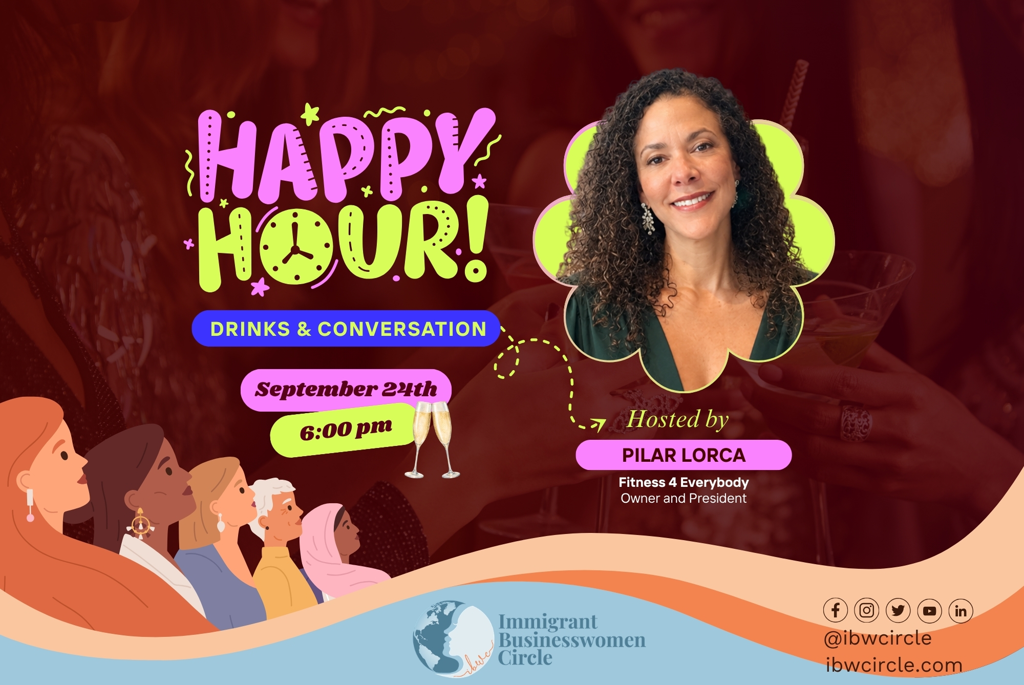 IBWC Sept Happy Hour Pilar Lorca